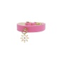 PINK - Nautical Dog Charm Collar - 10"