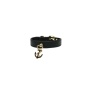 BLACK - Nautical Dog Charm Collar - 10"