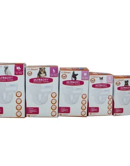 White - WizSmart UltraDry Disposable Diapers  - XL