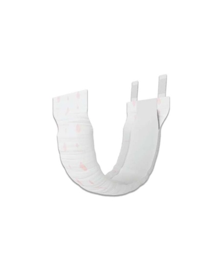 White - WizSmart UltraDry Male Wraps  - XS