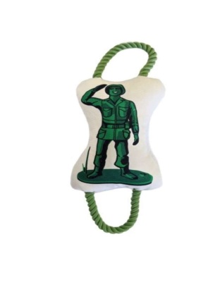 Military Figure Plush Dog Toy