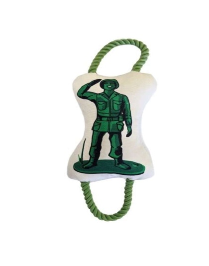 Military Figure Plush Dog Toy
