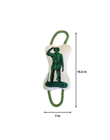 Military Figure Plush Dog Toy