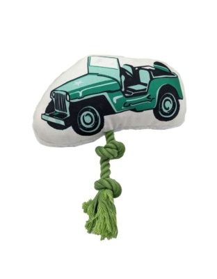 Military Jeep Plush Dog Toy