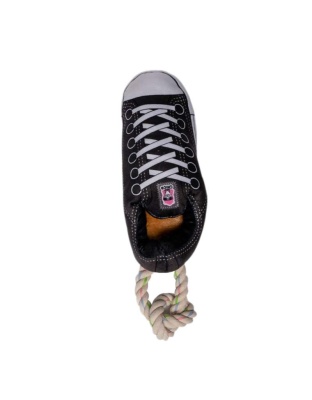 Squeaking Comfort Plush Sneaker Dog Toy - Black