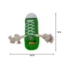 Squeaking Comfort Plush Sneaker Dog Toy - Green
