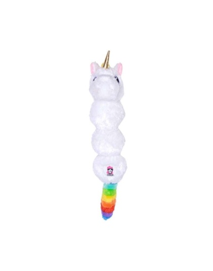 Magical Rainbow Unicorn Squeaking Plush Dog Toy