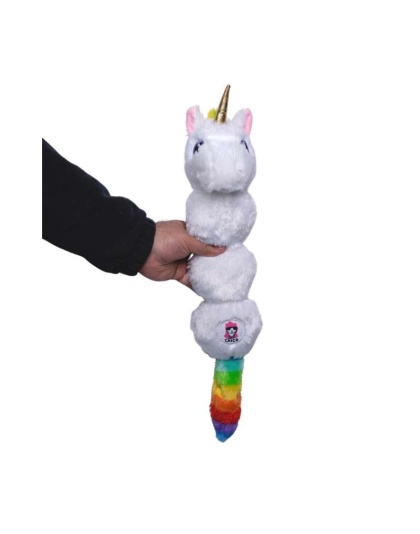 Magical Rainbow Unicorn Squeaking Plush Dog Toy