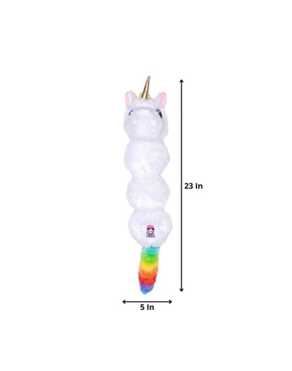 Magical Rainbow Unicorn Squeaking Plush Dog Toy