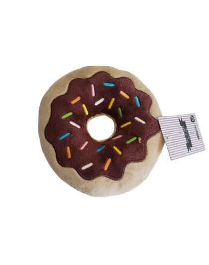 Chocolate & Strawberry - Interactive Donut Plush Dog Toy Set