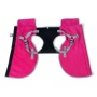 Fuschia - 2-in-1 Travel Dog Vest With Built In Harness - Small