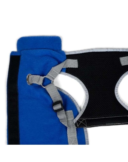 Royal Blue - 2-in-1 Travel Dog Vest With Built In Harness - Small