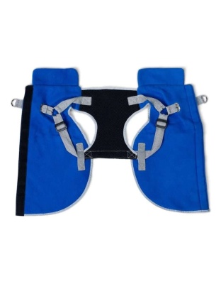 Royal Blue - 2-in-1 Travel Dog Vest With Built In Harness - Large