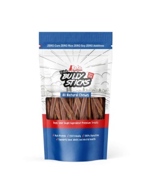 All-Natural Beef Bully Stick Dog Treats - 12" Standard