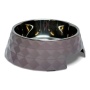 Wood Rose - Diamond Melamine Stainless Steel Dog Bowl  - Large (24 oz)