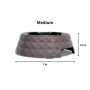 Wood Rose - Diamond Melamine Stainless Steel Dog Bowl  - Large (24 oz)
