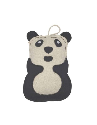 Eco-Friendly Canvas and Jute Panda Dog Toy