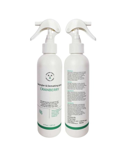 USA Made Pet Detangler Dematting Spray Cranberry