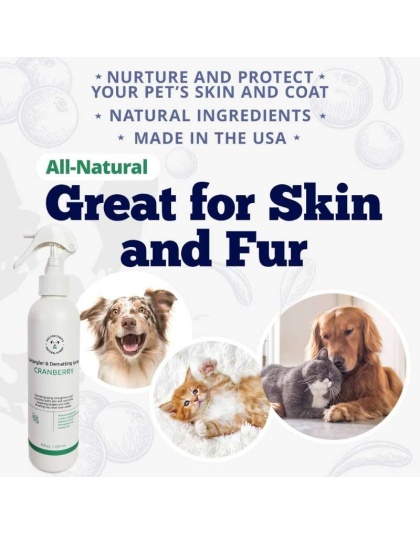 USA Made Pet Detangler Dematting Spray Cranberry