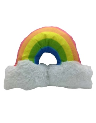 Magical Rainbow Plush Dog Toy