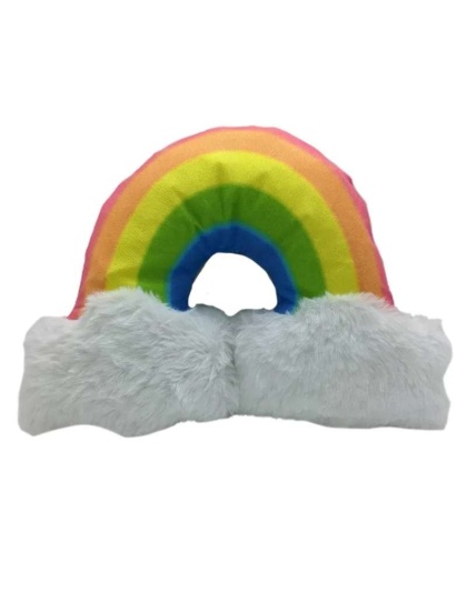 Magical Rainbow Plush Dog Toy