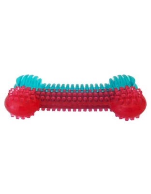 Textured Rubber Bone Dog Chew Toy