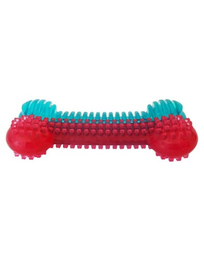 Textured Rubber Bone Dog Chew Toy