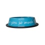 Blue - I LOVE YOU SO MUCH Stainless Steel Dog Bowl  - 24oz
