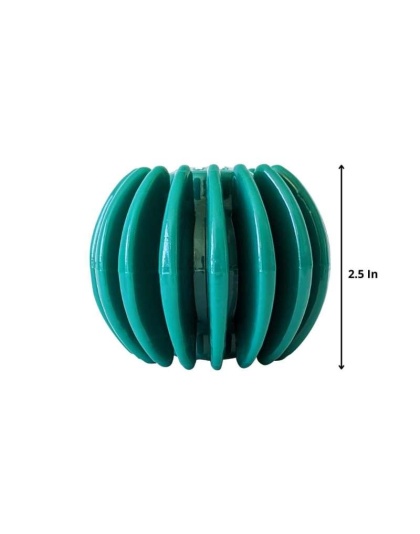 Interactive Ribbed Dog Treat Ball