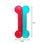 Textured Rubber Bone Dog Chew Toy