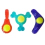 Boomerang, 3-Bone Squeaker, Orange Squeaker - Tennis Ball Dog Toy Variety Pack