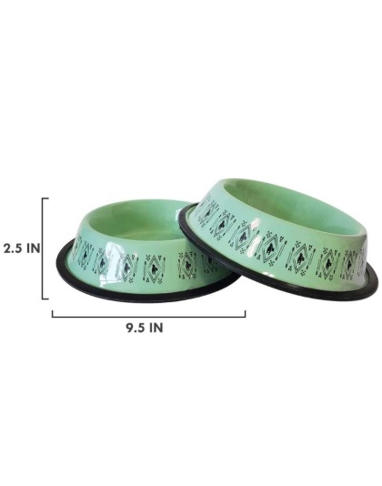 Mint - Stainless Steel Unicorn Boho Design Dog Bowl - 24oz