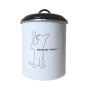 Black & White Pet Food & Treat Storage Canisters