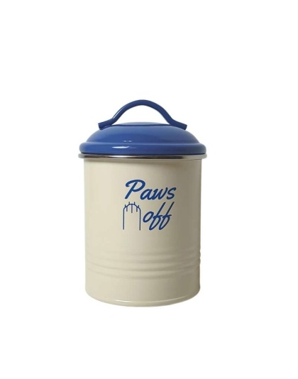 French Blue Pet Food & Treat Storage Canisters