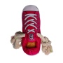 Pink and Blue - Squeaking Comfort Plush Sneaker Dog Toy Set