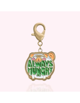 Gold - "Always Hungry" Dog Collar Charm