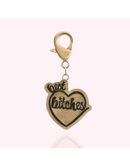 Gold - "Best Bitches" Dog Collar Charm