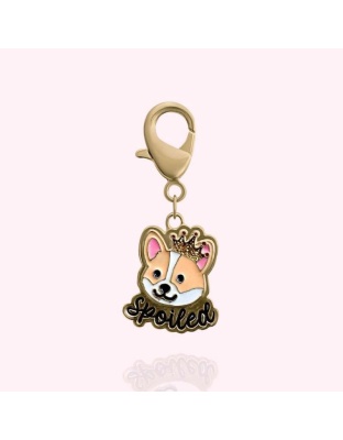 Gold - "Spoiled" Dog Collar Charm