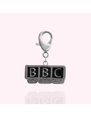 Silver - "BBC: Big Bitch Club" Dog Collar Charm