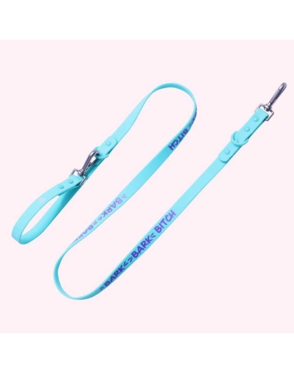 "Bark Bark Bitch" Aqua Leash