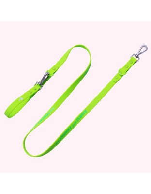 "Not Chunky Just Fluffy" Lime Green Leash