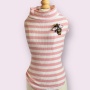 Dazzling Bee Stripe Turtleneck- Dog Sweater - Small