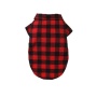 My Fancy Buffalo Plaid Bowtie Dog Shirt - M