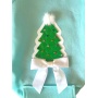 Quilted Christmas Tree Dog Hoodie - Large