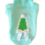 Quilted Christmas Tree Dog Hoodie - XL