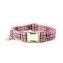 Pink Plaid - Adjustable Collar - Medium