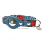 Red Plaid & Denim - Apple Airtag Collar - Medium