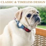 Red Plaid & Denim - Apple Airtag Collar - Medium