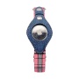 Pink Plaid & Denim - Apple Airtag Collar - Small