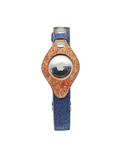 Denim & Cork - Apple Airtag Collar - Small